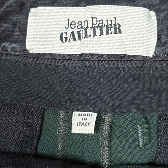 Jean Paul Gaultier JPG Wool Blend Dark Green Dress Pants Womens 40 - Picture 9 of 11